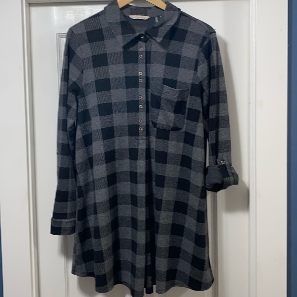 Soft Surroundings Buffalo check tunic